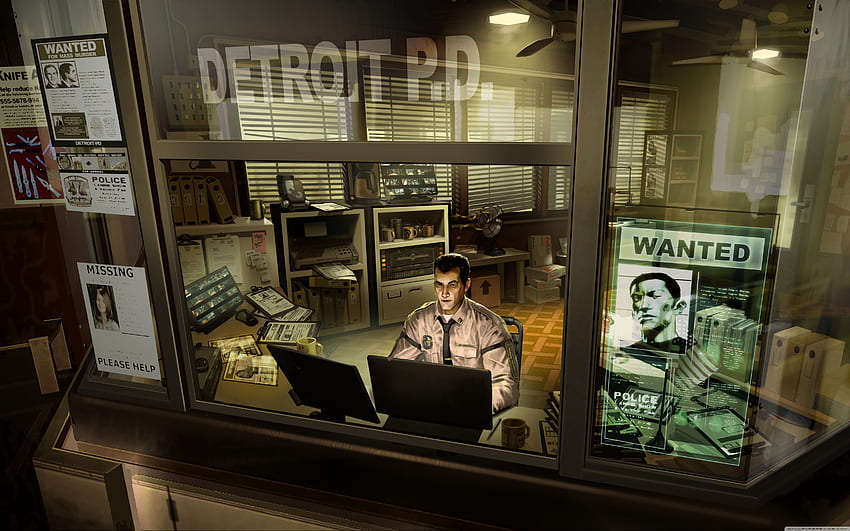 Deus Ex Human Revolution Detroit Police Department Ultra Background for U TV : Tablet : Smartphone, Police Station HD wallpaper