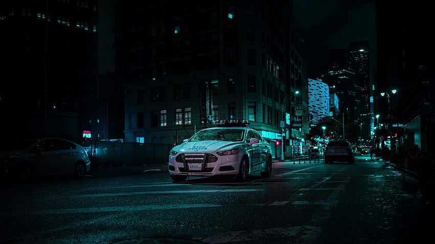 Car Police Night City Night Cityscape Hd Wallpaper Pxfuel