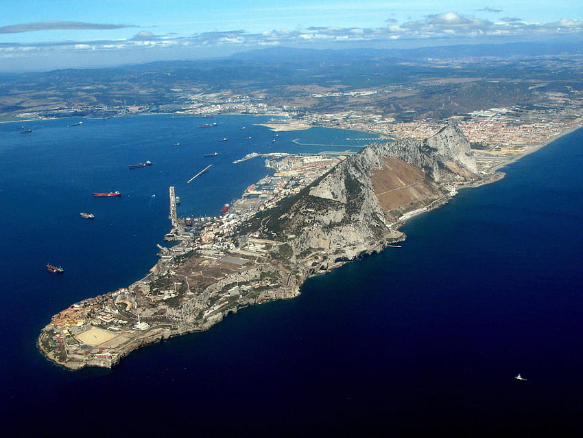 gibraltar a view from above. Windows Gibraltar, Gibraltar Flag HD wallpaper