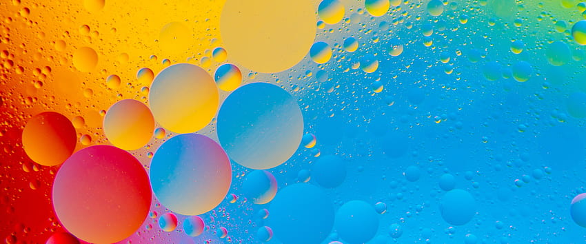 Burbujas de Colores - - The Hot - y para tu PC y móvil, 3840X1600 fondo de pantalla