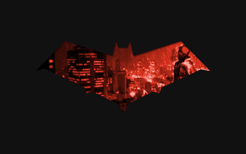 Batman Red Hood, Red HUD HD wallpaper