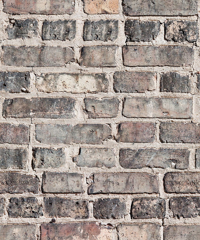 Vintage Bricks • Realistic & Authentic • Milton & King, Gray Brick HD phone wallpaper