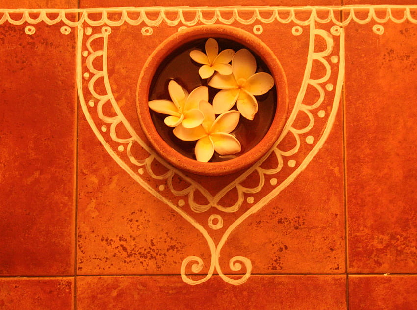 Diwali Flowers, plumeria, diwali, hindu, flowers, indian HD wallpaper