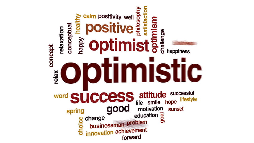 Optimistic Animated Word Cloud, Text Design Animation - Poster, Optimism HD wallpaper