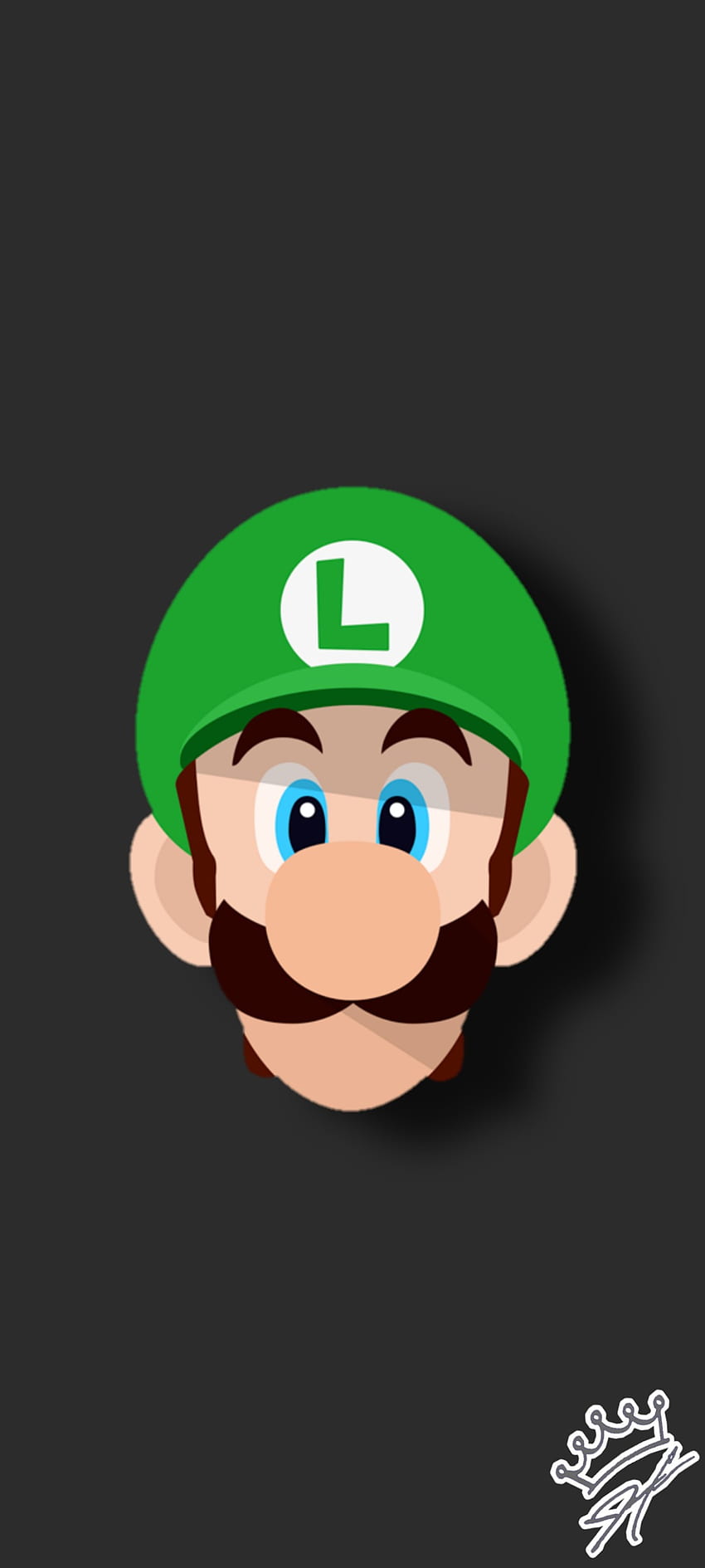 Luigi Flat, 8 bits, minimal, minimalisme, nintendo, minimaliste, minimalement, mario, minimaliste, bros Fond d'écran de téléphone HD