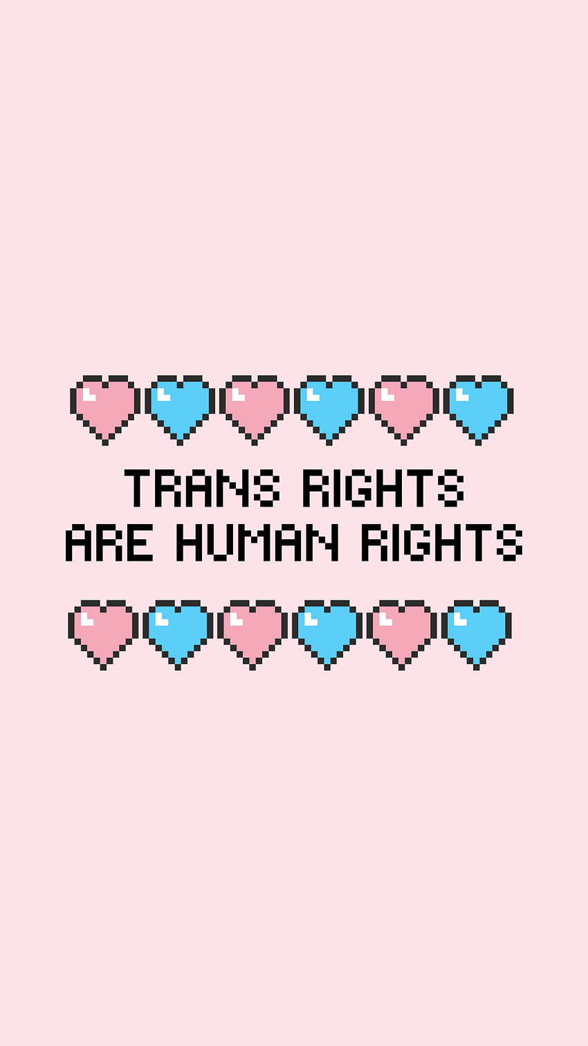 Транс Прайд Естетика. Транс. Транс правата са човешки права. Транс гордост, Транс изкуство, Транс права HD тапет за телефон