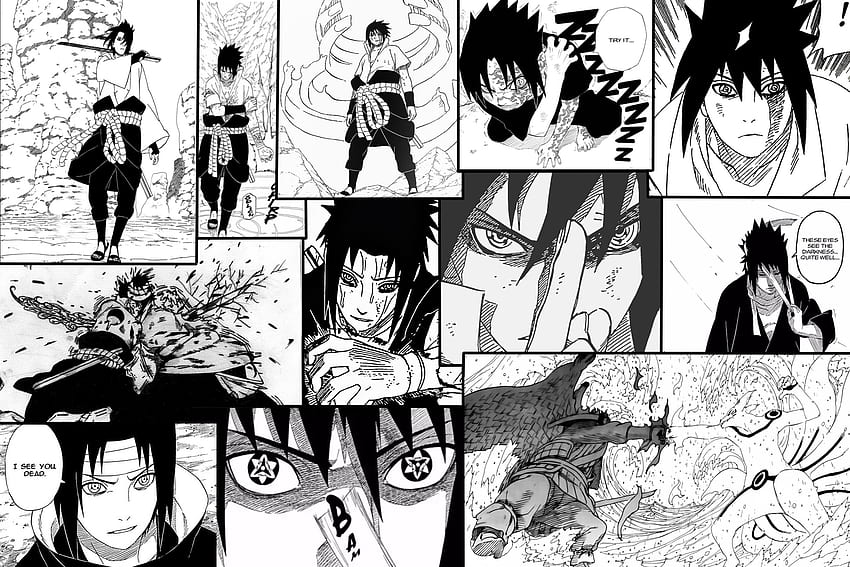 Sasuke manga, Curse_Mark, Mangekyo_Sharingan, Susanoo, Naruto_Shippuden, Sharingan, Naruto HD wallpaper