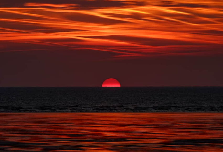 Beautiful Sunset - , Beautiful Sunset Background on Bat, Beautiful Red Sunset HD wallpaper