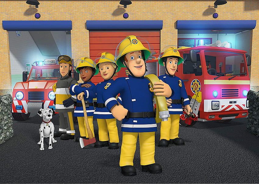 Pompier SAM Autocollants Enfants Chambre Garçons Filles Art Mural Fond d'écran HD