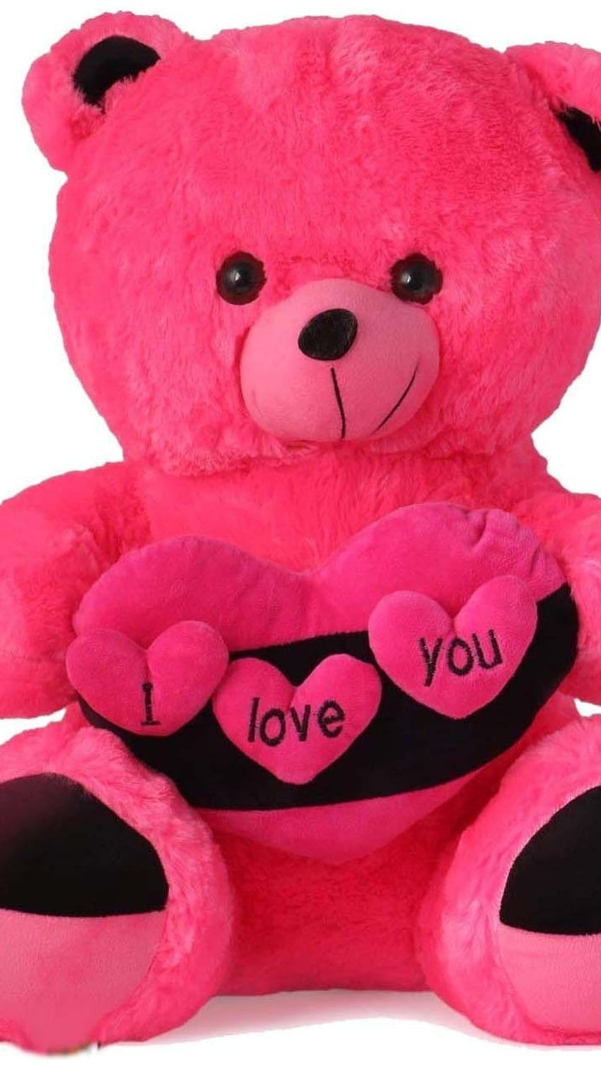 Pink Teddy Bear, Pink, Bear HD phone wallpaper