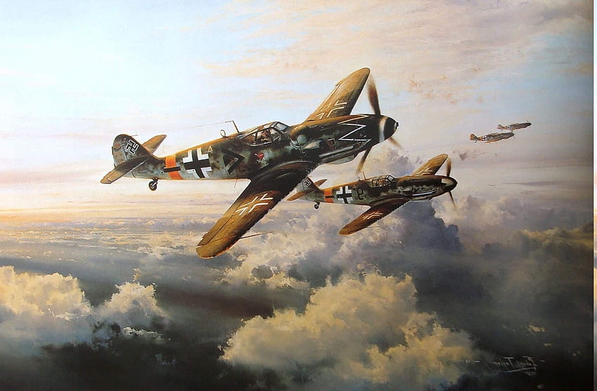 Messerschmitt, Messerschmitt Bf 109, World War II, Germany, Military Aircraft, Luftwaffe / and Mobile Background HD wallpaper