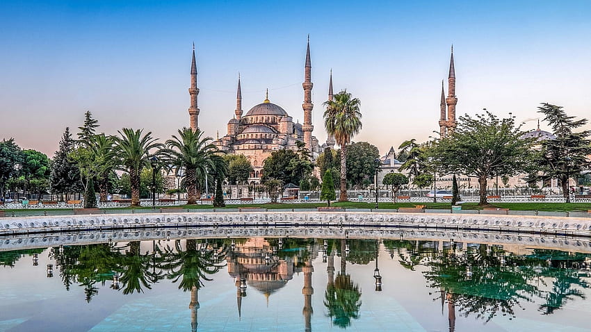 moschea blu, moschea del sultano Ahmet, Istanbul Turchia Sfondo HD