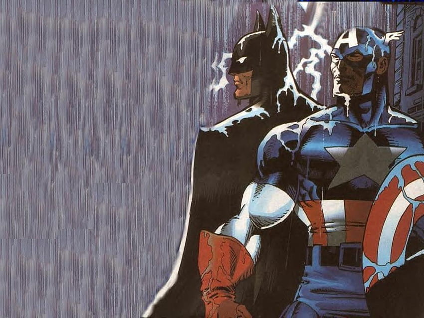 Batman atau Captain America: The Better Hero - Diskusi Umum, Captain America vs Batman Wallpaper HD