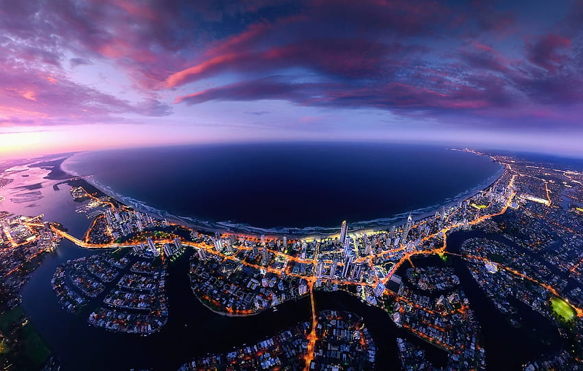 Gold Coast, Coastal City HD wallpaper
