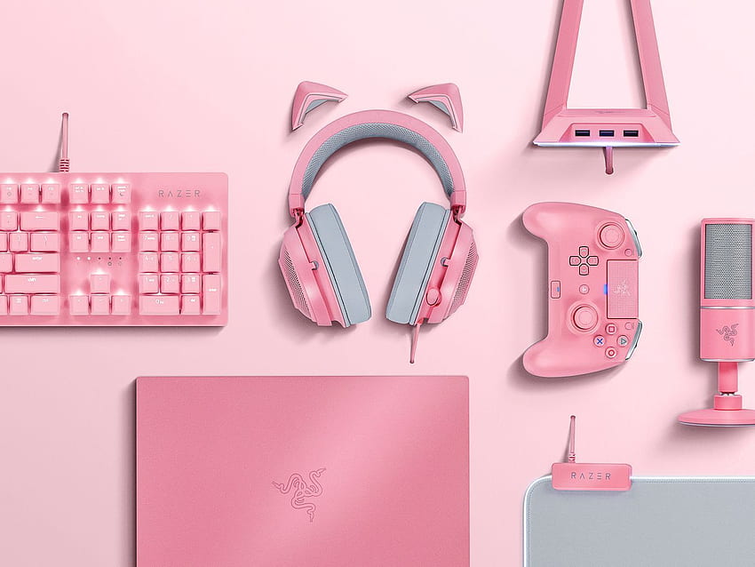 Aesthetic Gamer Girl Computer, Keyboard Aesthetic HD wallpaper
