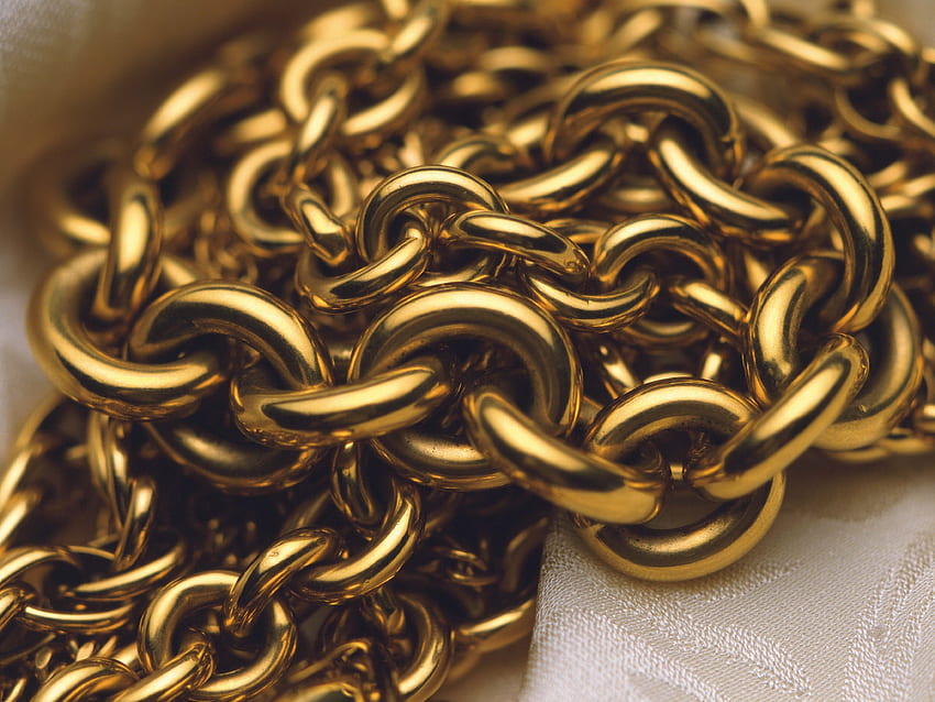 Gold, , , Close-Up, Chain HD wallpaper