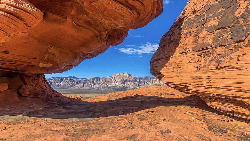 Red Rock Canyon, Nevada, Landschaft, Wüste, Himmel, Felsen, USA HD-Hintergrundbild
