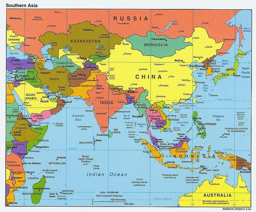 Mapa Azji, Mapa Indonezji Tapeta HD
