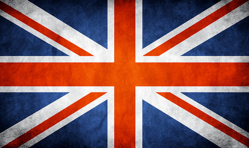 Гръндж флаг на Великобритания, Обединеното кралство, готин британски флаг HD тапет