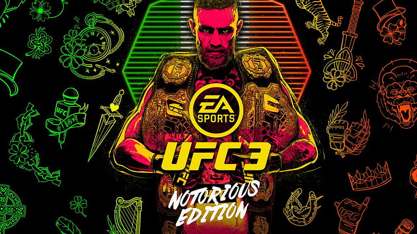 McGregor 対 Khabib の戦いが新しい UFC 3 の悪名高い、EA Sports UFC 3 につながる 高画質の壁紙
