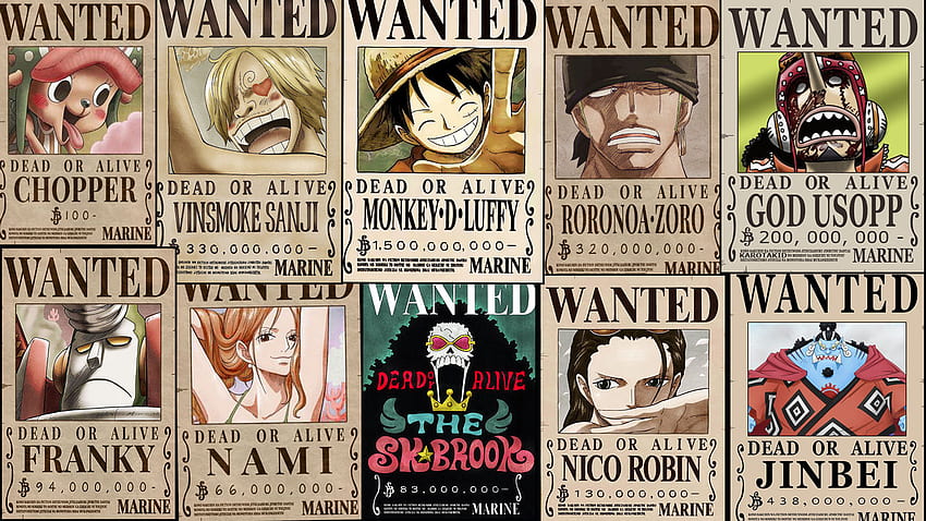 Bức hình One Piece Wanted Poster sẽ giúp bạn có cơ hội tìm hiểu thêm những tội phạm nổi tiếng nhất trong thế giới của One Piece. Bạn sẽ được trang bị với các thông tin và ảnh Wanted Poster của chúng, cảm nhận được sức mạnh và tinh thần của họ.