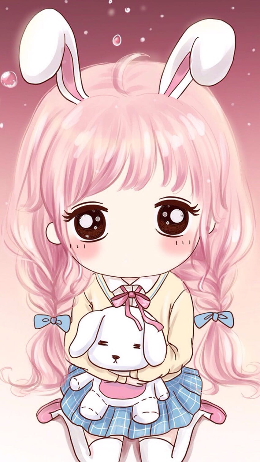 (1242×2208). anime chibi song, Kawaii Girl HD phone wallpaper