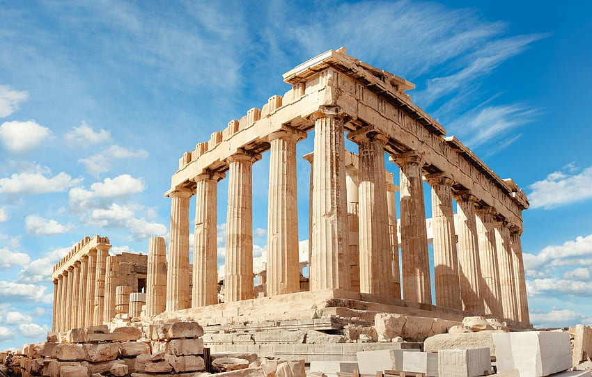 rovine, grecia, antico, greco, edificazione per , sezione разное, greco antico Sfondo HD
