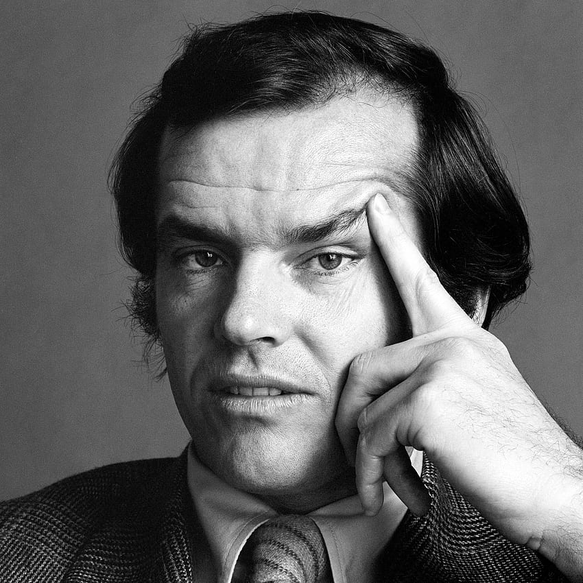 de Jack Nicholson na década de 1970 - O Iluminado, Chinatown, Bastidores, Preto e Branco dos anos 70 Papel de parede de celular HD