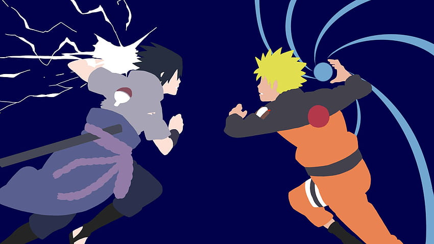 ดังนั้นฉันจึงตัดสินใจวาด Naruto และ Sasuke วันนี้ : Naruto นารูโตะ จอมอนิเตอร์คู่ วอลล์เปเปอร์ HD