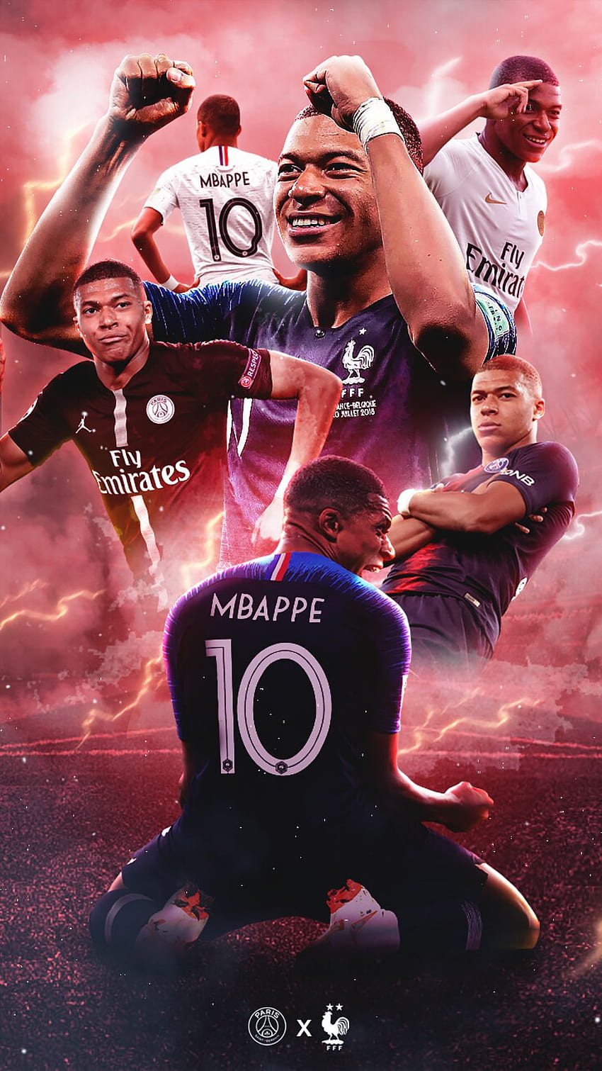 Килиан Мбапе - Топ 25 на най-добрия фон на Килиан Мбапе, Mbappe 2022 г. HD тапет за телефон