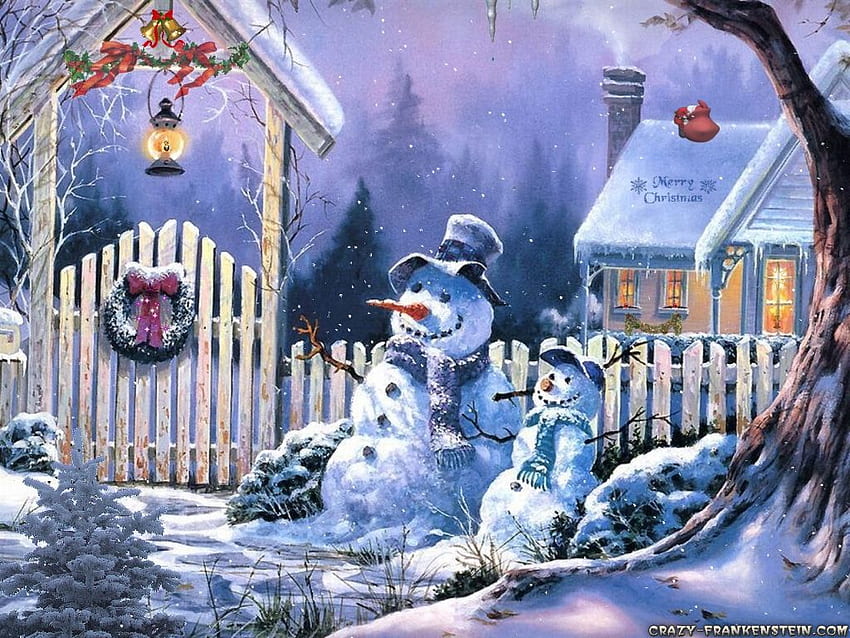 Altmodisches Weihnachten, Vintages Weihnachten HD-Hintergrundbild