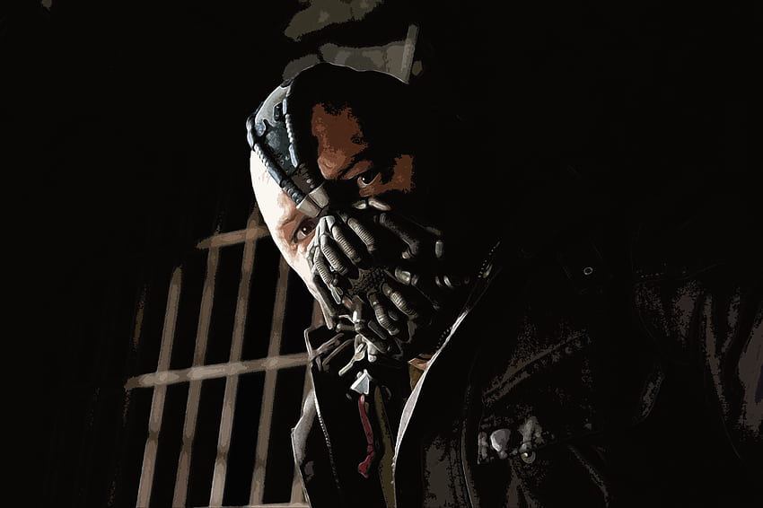 movies masks bane tom hardy batman the dark knight rises manipulations High Quality , High Definition, Bane Mask HD wallpaper