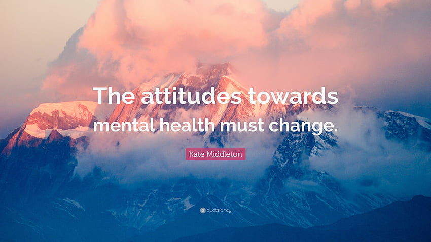 Цитат на Кейт Мидълтън: „Отношението към психичното здраве трябва HD тапет