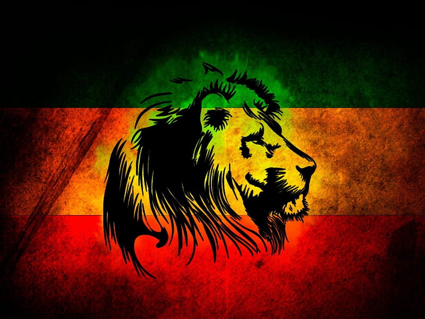 Drapeau du Lion de la Jamaïque Faites voler ce drapeau haut. Lion Rasta, Rasta, Art Rasta, Drapeau de Bob Marley Fond d'écran HD