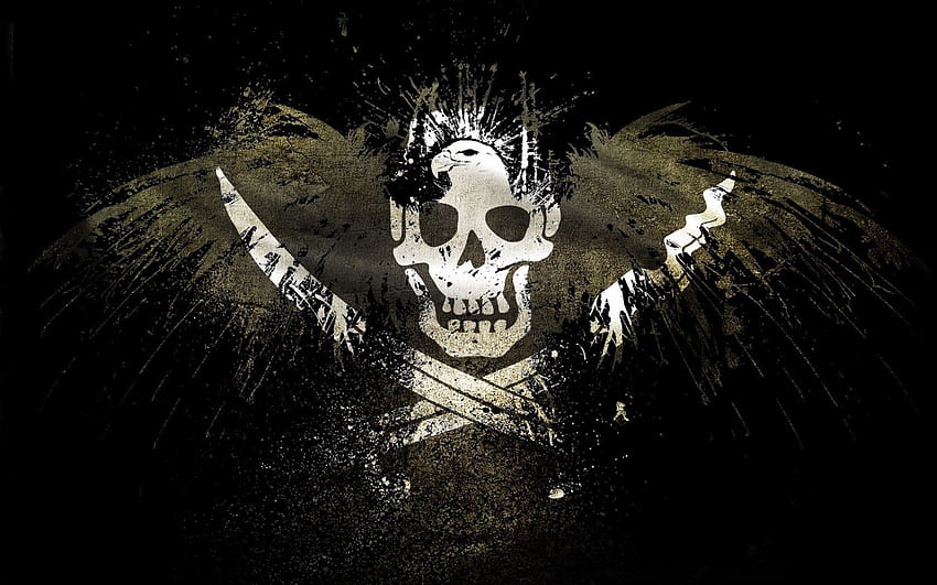 Sonstiger Hintergrund in hoher Qualität: Piratenflagge von Ronald Peer, 27.04.15, Adlerflagge HD-Hintergrundbild