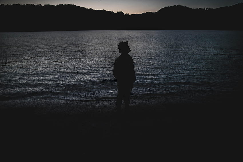 Alone, Dark, Silhouette, Lonely, Hat HD wallpaper | Pxfuel