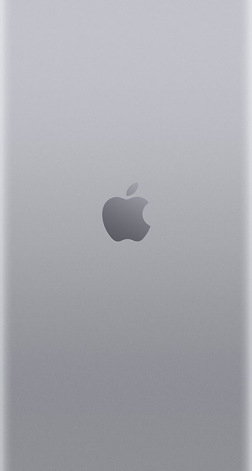 Лого на Apple за iPhone 6, сребристо лого на Apple HD тапет за телефон
