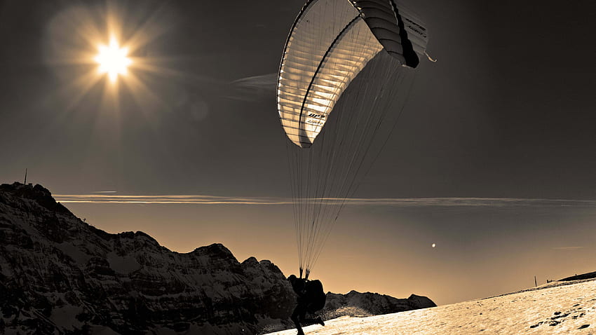 paragliding . Paragliding Flight in HD wallpaper