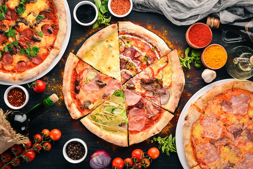 Pizza and Background , Food Pizza HD wallpaper