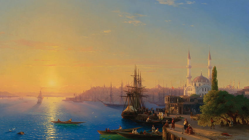 Ivan Konstantinovich Aivazovsky Estambul fondo de pantalla