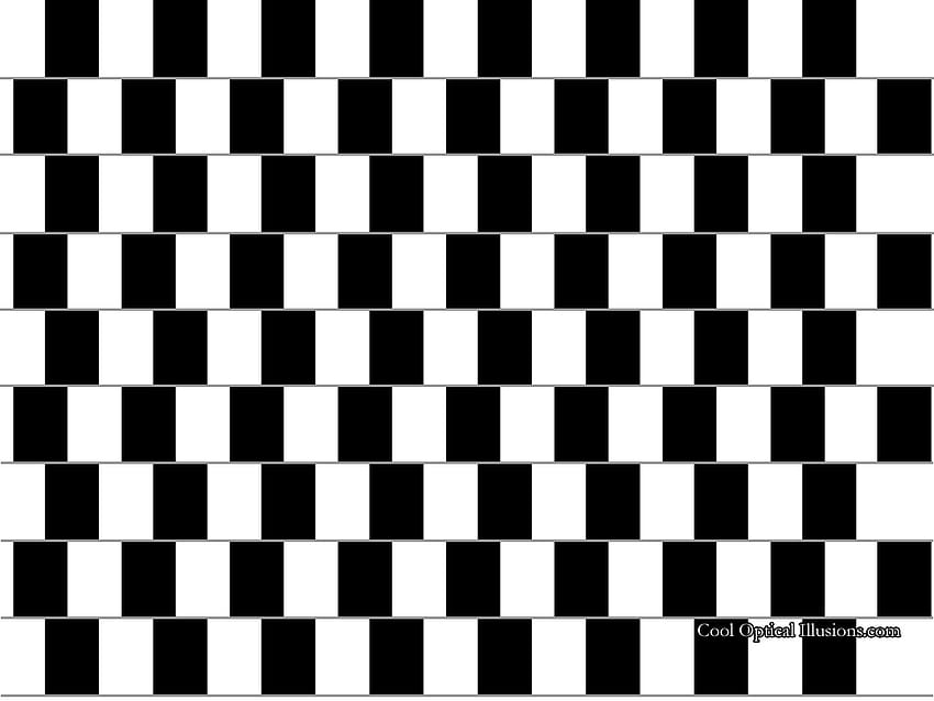 Тухли оптична илюзия. Готини оптични илюзии - невероятни оптични илюзии!, оптична илюзия черна HD тапет