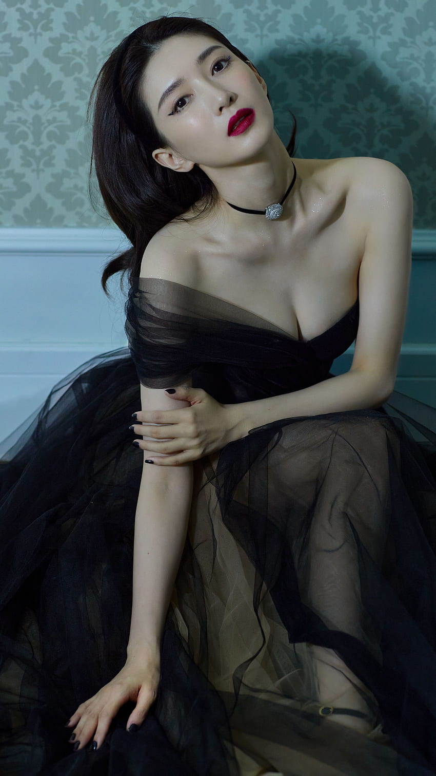 Jiang Shuying, корейска актриса, модел HD тапет за телефон