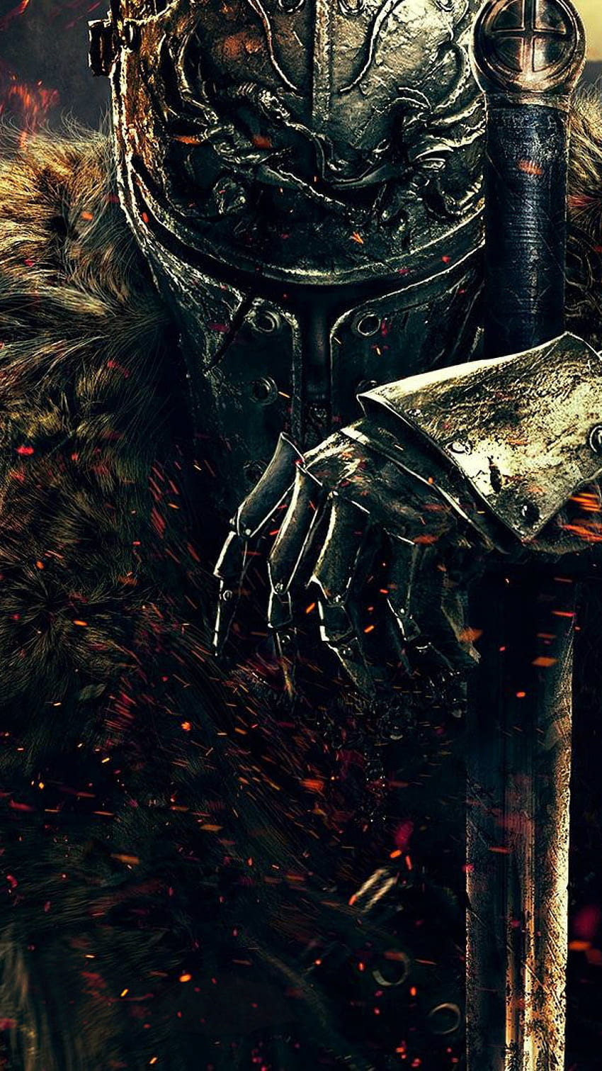 Dark Souls, Kneeling Knight HD тапет за телефон