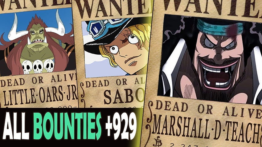 Toutes les primes mises à jour au chapitre dans ONE PIECE [After Whole Cake Island Arc.], One Piece Wanted Poster Fond d'écran HD
