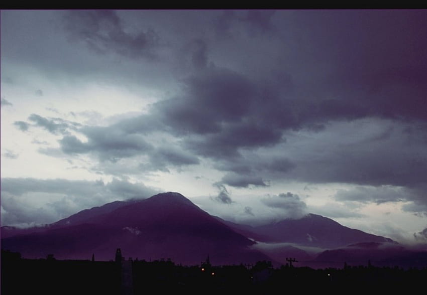 Мрачна планина вечерно небе., мрачна, Турция, планини, вечер HD тапет