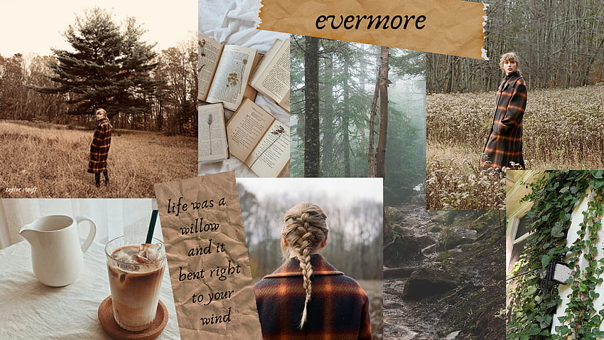 Evermore I Made For My Laptop And Phone Yesterday : R TaylorSwift, Taylor Swift Collage HD wallpaper