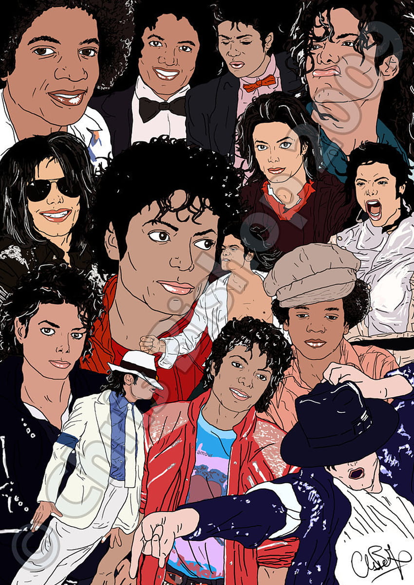 Michael Jackson Cartoon:D - マイケル・ジャクソンのファンアート HD電話の壁紙