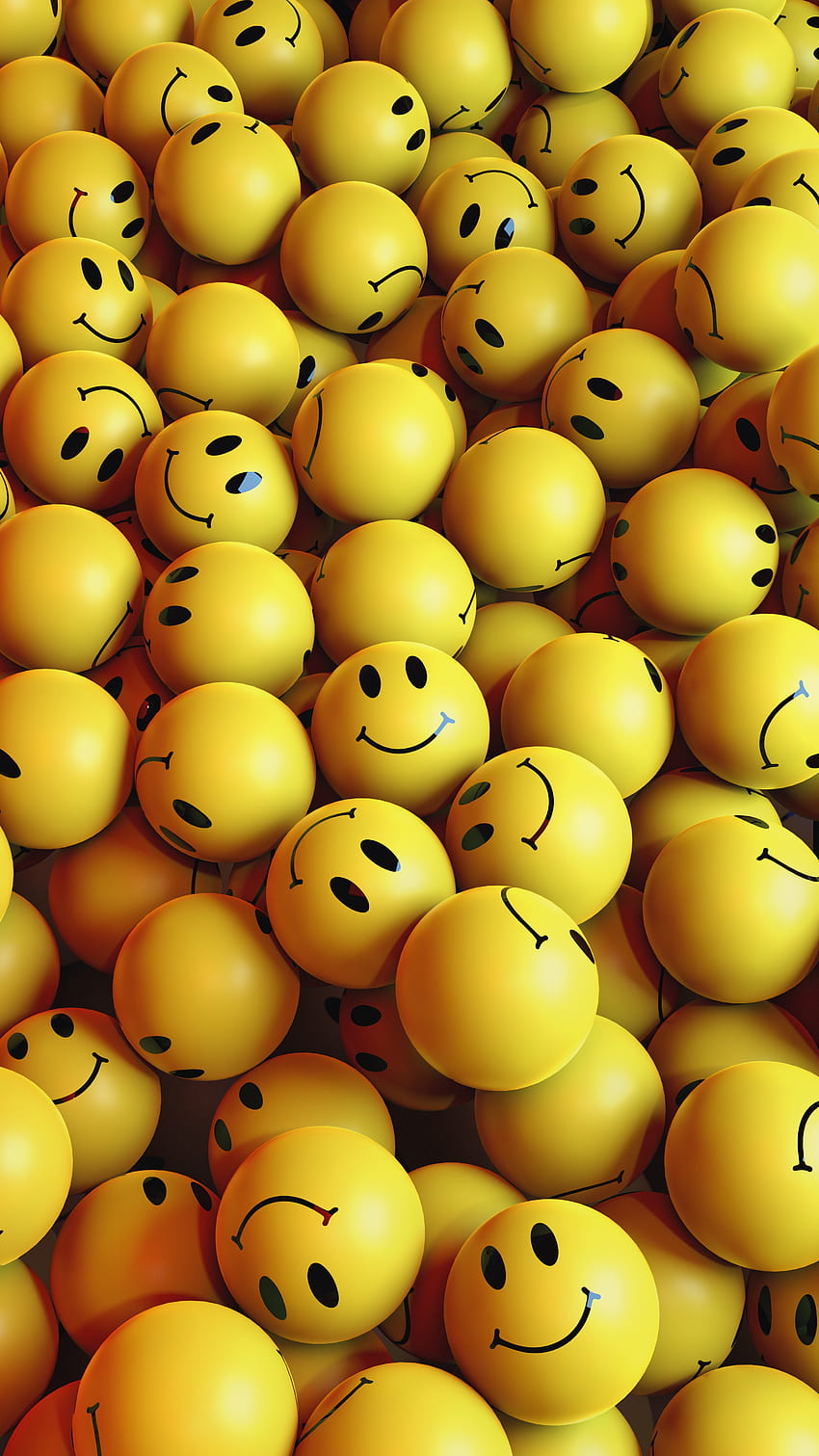 Emogi-Lächeln, orange, Grafik HD-Handy-Hintergrundbild