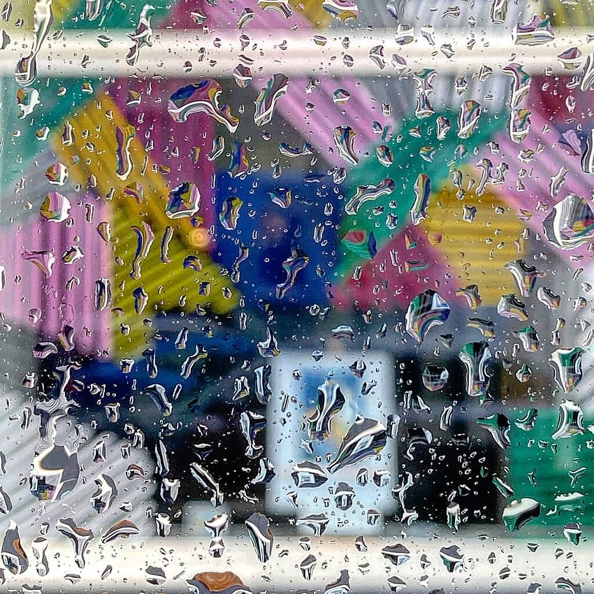 Regentag-Fenster - Das Argus, Regentag-Gemälde HD-Handy-Hintergrundbild