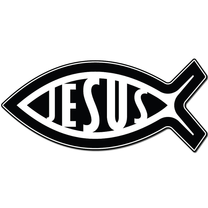jesus fish logo HD phone wallpaper